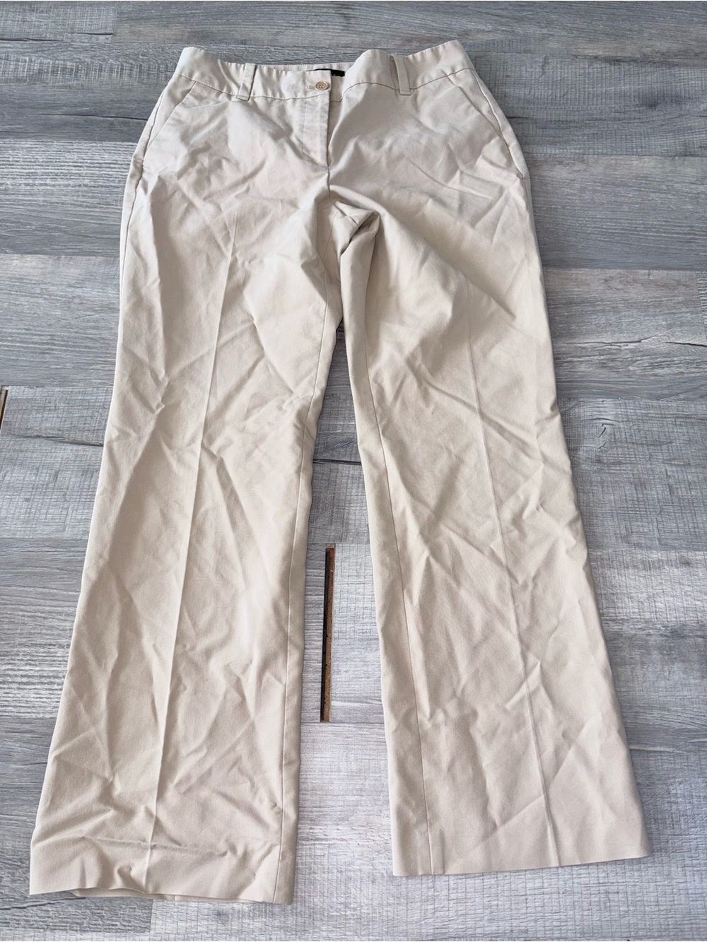 Talbots Beige Straight Leg Pants